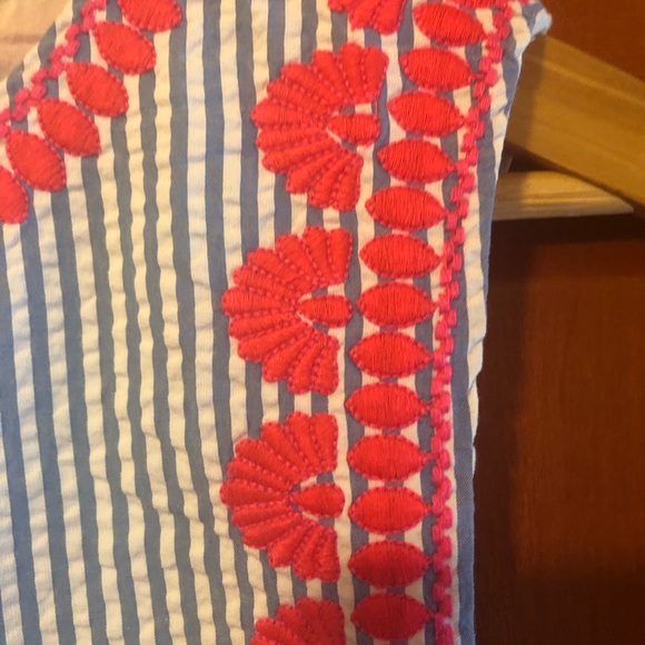 Vineyard Vines Seersucker Trim Dress Size 4 NWT - Picture 2 of 7